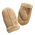 Sand - Front - Eastern Counties Leather Childrens-Kids CSM Sheepskin Split Seam Mittens