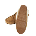 Chestnut-Natural - Back - Eastern Counties Leather Womens-Ladies Sasha Sheepskin Hard Sole Moccasins