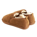 Chestnut - Back - Eastern Counties Leather Mens Avi Sheepskin Hard Sole Slippers