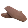 Camel - Back - Eastern Counties Leather Unisex Adult Sheepskin Lined Hard Sole Moccasins