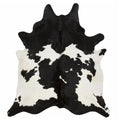 Black-White - Front - Eastern Counties Leather Cowhide Leather Rug