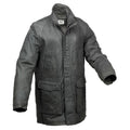 Charcoal - Front - Eastern Counties Leather Mens Leather Mid Length Jacket