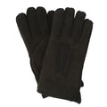 Black - Front - Eastern Counties Leather Womens-Ladies LSG-SP Stitch Detail Sheepskin Gloves