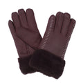 Purple - Front - Eastern Counties Leather Womens-Ladies Mabel Cuffed Sheepskin Winter Gloves