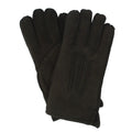 Black - Front - Eastern Counties Leather Womens-Ladies Stitch Detail Sheepskin Gloves