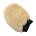 Natural - Front - Eastern Counties Leather Sheepskin Polishing Mitten