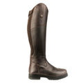 Dark Brown - Front - Moretta Childrens-Kids Ventura Leather Long Riding Boots