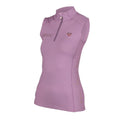 Mauve - Side - Aubrion Womens-Ladies Team Sleeveless Base Layer Top