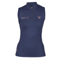 Navy Blue - Front - Aubrion Womens-Ladies Team Sleeveless Base Layer Top