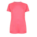 Coral - Front - Aubrion Girls Energise Tech T-Shirt