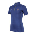 Navy - Side - Aubrion Girls Team Short-Sleeved Base Layer Top