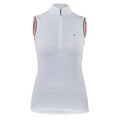White - Front - Aubrion Womens-Ladies Arcaster Sleeveless Show Shirt