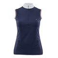 Navy - Front - Aubrion Womens-Ladies Arcaster Sleeveless Show Shirt