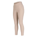 Beige - Back - Aubrion Womens-Ladies Optima Horse Riding Tights