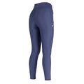 Navy - Back - Aubrion Womens-Ladies Optima Horse Riding Tights