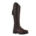 Brown - Side - Moretta Womens-Ladies Renata Leather Country Boots