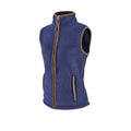 Navy - Side - Aubrion Childrens-Kids Core Logo Fleece Gilet