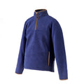 Navy - Side - Aubrion Mens Core Half Zip Fleece Jacket