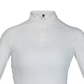 White - Back - Aubrion Womens-Ladies Eltar Quarter Zip Base Layer Top