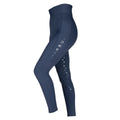 Navy - Back - Aubrion Girls Eltar Horse Riding Tights