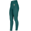 Green - Front - Aubrion Girls Team Winter Horse Riding Tights