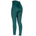 Green - Back - Aubrion Girls Team Winter Horse Riding Tights