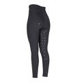 Black - Back - Aubrion Womens-Ladies Eltar Horse Riding Tights