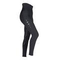 Black - Front - Aubrion Womens-Ladies Eltar Horse Riding Tights