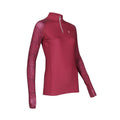 Red - Side - Aubrion Womens-Ladies Hyde Park Paisley Base Layer Top