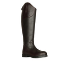 Dark Brown - Front - Moretta Womens-Ladies Ventura Lite Leather Long Riding Boots