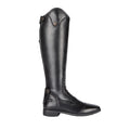 Black - Side - Moretta Womens-Ladies Ortona Leather Long Riding Boots