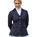 Navy - Side - Shires Womens-Ladies Aston Competition Jacket