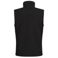 Black - Back - Regatta Mens Flux Softshell Gilet