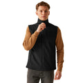 Black - Side - Regatta Mens Flux Softshell Gilet