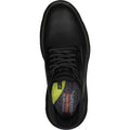 Black - Pack Shot - Skechers Mens Garza - Gervin Leather Oxford Shoes