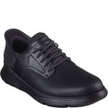 Black - Front - Skechers Mens Garza - Gervin Leather Oxford Shoes