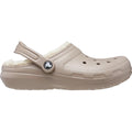 Mushroom-Bone - Pack Shot - Crocs Unisex Adult Classic Lined Clogs