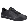 Black - Front - Safety Jogger Mens Cool O2 Leather Trainers