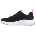 Black-Pink - Side - Skechers Womens-Ladies Vapor Foam Trainers