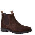 Brown - Front - Base London Mens Nelson Suede Chelsea Boots