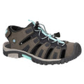 Brown-Black - Front - Hi-Tec Womens-Ladies Cove Sport Sandals