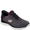 Black-Multicoloured - Front - Skechers Womens-Ladies Summits Dazzling Haze Wide Trainers