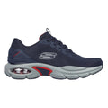 Navy-Red - Side - Skechers Mens Ventura Skech-Air Trainers