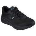 Black - Front - Skechers Womens-Ladies 2.0 - Big League Arch Fit Trainers