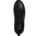 Black - Side - Skechers Womens-Ladies Billion 2 Fine Shine Trainers