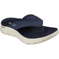 Navy-White - Front - Skechers Mens Go Walk Flex Vallejo Sandals