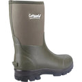 Green - Back - Cotswold Mens Kensington Neoprene Wellington Boots