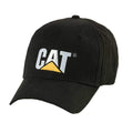 Black - Front - Caterpillar Unisex Adult Logo Baseball Cap