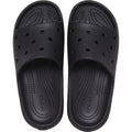 Black - Side - Crocs Childrens-Kids Classic Sliders