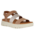 Nude - Front - Geox Womens-Ladies D Xand 2.1S B Patent Leather Sandals